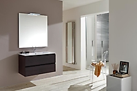 bagno sospeso in rovere grigio