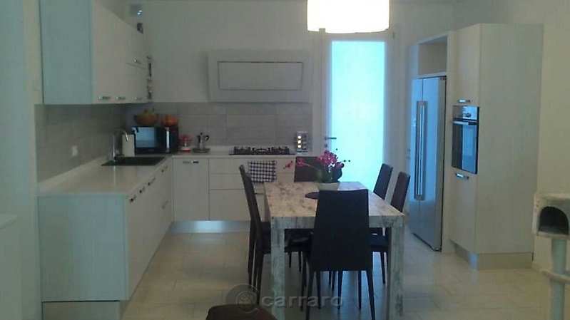 cucina laminato bianco spazzolato