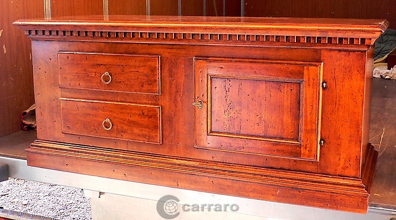 porta tv verniciato gommalacca