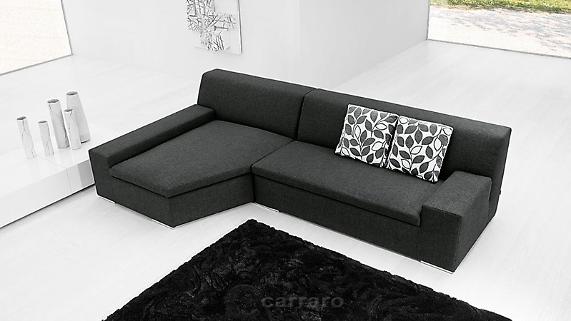 divano moderno con penisola